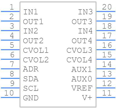 NJW1184M - Nisshinbo - PCB symbol