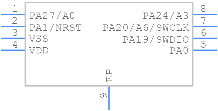 MSPM0C1104SDSGR - Texas Instruments - PCB symbol