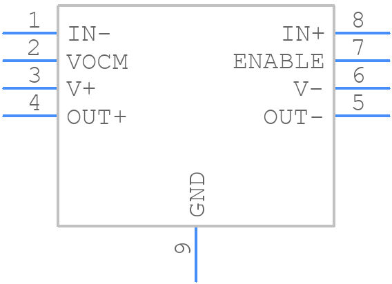 OPA1633DGNR - Texas Instruments - PCB symbol