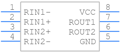 D9LVRA2DEMR - Texas Instruments - PCB symbol