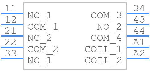 SIS222-24VDC - ELESTA - PCB symbol
