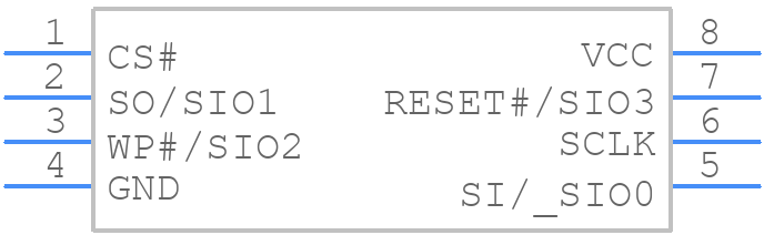 MX25R6435FM2IL0-TR - Macronix - PCB symbol