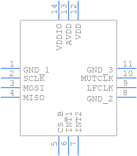 ICU-10201 - TDK - PCB symbol