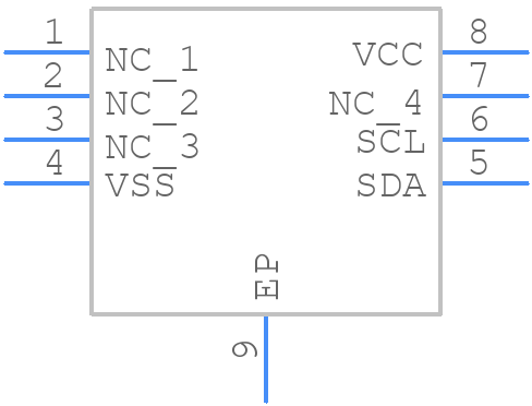 24CW640T-I/Q4B - Microchip - PCB symbol