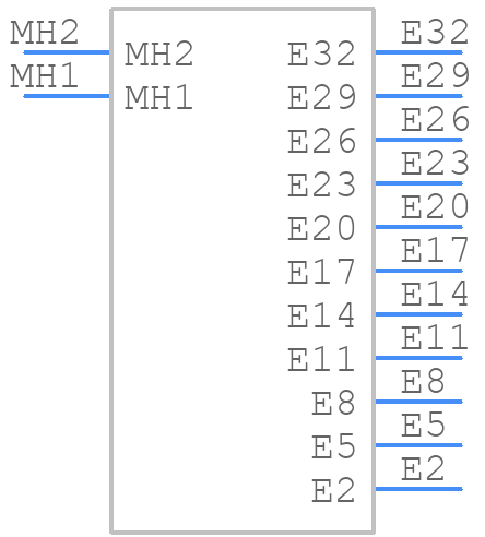 233232-E - TE Connectivity - PCB symbol