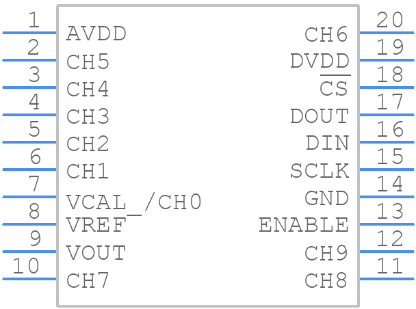 PGA117AIPWG4 - Texas Instruments - PCB symbol