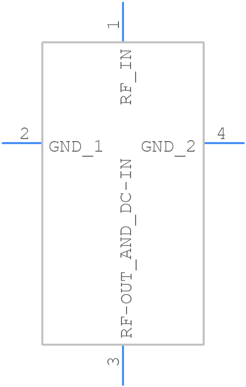 RAM-4+ - Mini-Circuits - PCB symbol