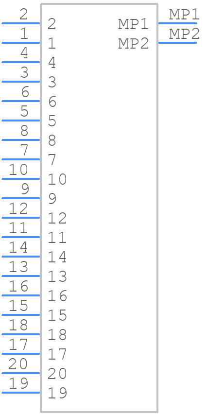 206958-5203 - Molex - PCB symbol