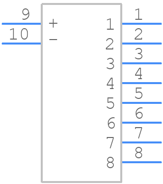 KAD08LGGT - E-Switch - PCB symbol