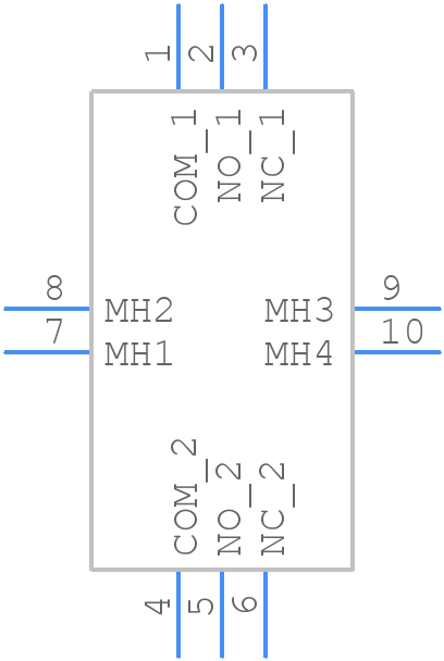 700DP7B10VS2RE - E-Switch - PCB symbol