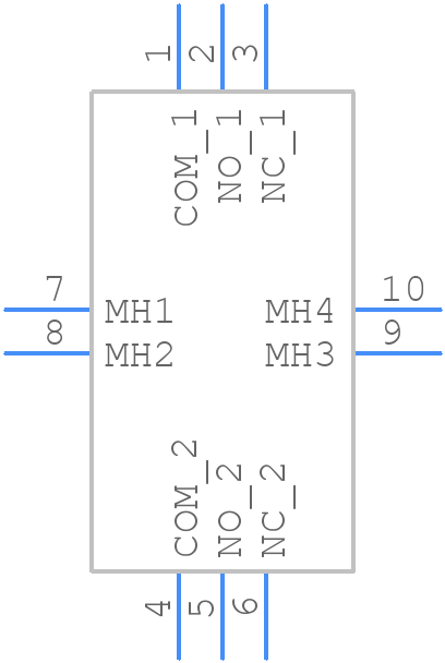 700DP7B10VS3RE - E-Switch - PCB symbol