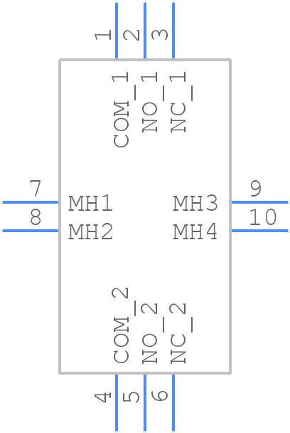 700DP7B10VS3REH - E-Switch - PCB symbol