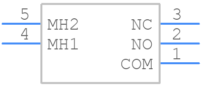 700SP7B20M6RE - E-Switch - PCB symbol