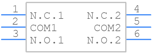 600DP1S2M2Q - E-Switch - PCB symbol