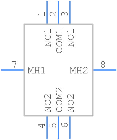 200MDP2T1B6VS2RE - E-Switch - PCB symbol
