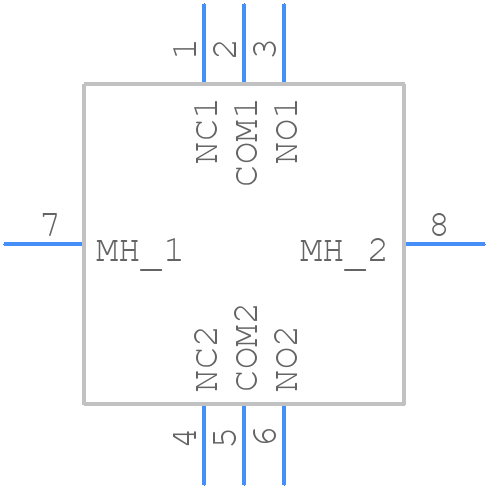 200MDP3T1B6VS2RE - E-Switch - PCB symbol