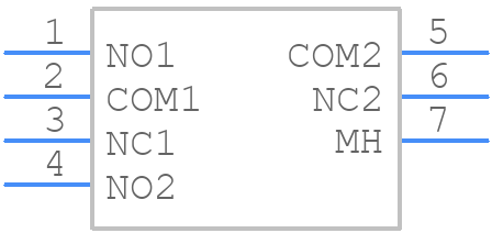 200MDP3T1B2M7QE - E-Switch - PCB symbol