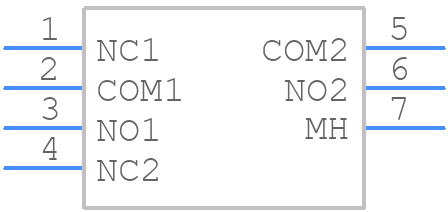 200MDP3T1B4M7QE - E-Switch - PCB symbol