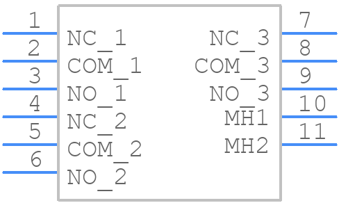 1003P1T1B1M6QE - E-Switch - PCB symbol