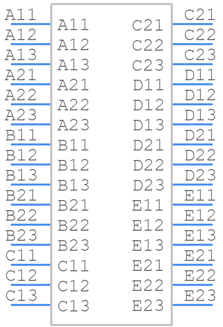 89099-111LF - Amphenol - PCB symbol