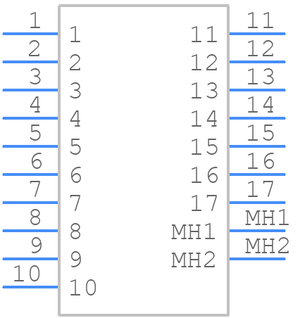 MX34017NFA - JAE - PCB symbol