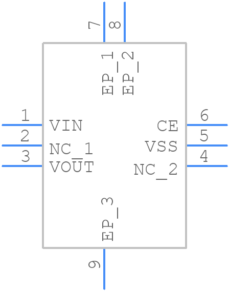 XC6227C19BER-G - Torex - PCB symbol