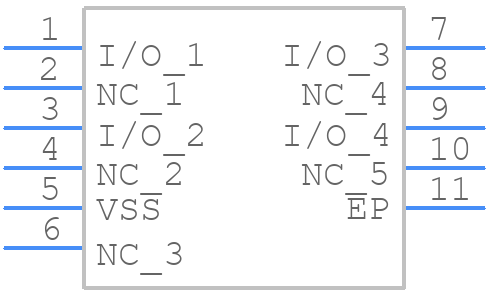 ESDLC2504P8-TP - MCC - PCB symbol