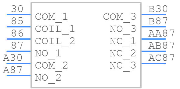 A3K1CSP48VDC1.6 - CIT Relay & Switch - PCB symbol