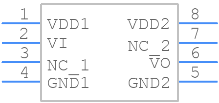 HCPL-0723-500E - Avago Technologies - PCB symbol
