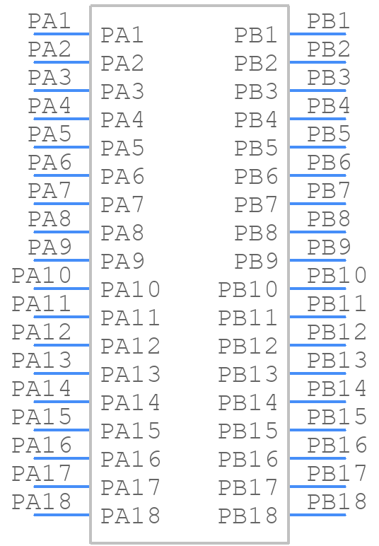 10136689-003LF - Amphenol - PCB symbol