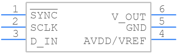 DAC6311IDCKRG4 - Texas Instruments - PCB symbol