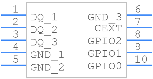 MAX30207BCLB+T - Analog Devices - PCB symbol
