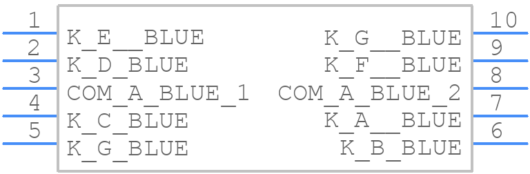ACSA56-51PBWA/A - Kingbright - PCB symbol