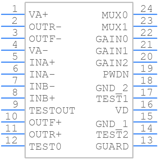 CS3302A-ISZR - Cirrus Logic - PCB symbol
