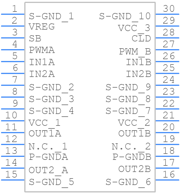 TB6561FG - Toshiba - PCB symbol