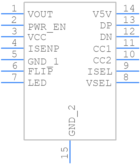 AP33771CFBZ-13 - Diodes Incorporated - PCB symbol
