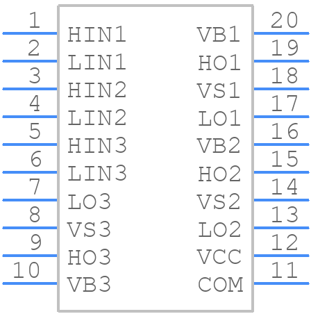 DGD2388MS20-13 - Diodes Incorporated - PCB symbol