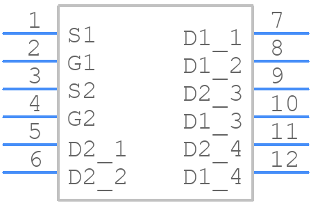 DMNH6021SPD-13 - Diodes Incorporated - PCB symbol