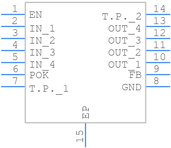 MAX8527EUD+ - Analog Devices - PCB symbol