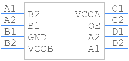 LXS0102GBAEX - Diodes Incorporated - PCB symbol