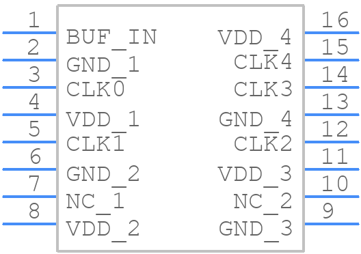 PI49FCT20802QE - Diodes Incorporated - PCB symbol