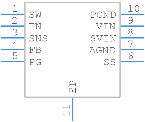 MIC23201YML-TR - Microchip - PCB symbol