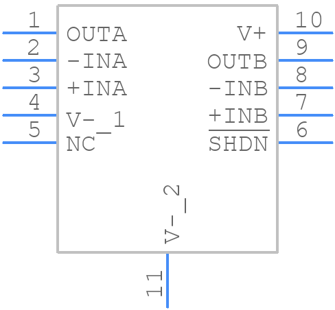 LTC2064IDD#PBF - Analog Devices - PCB symbol