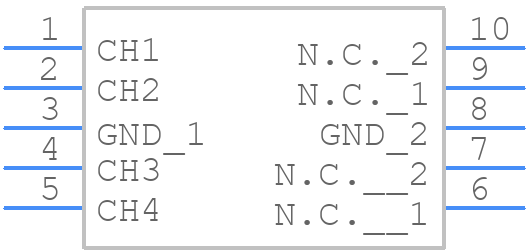 PESD4USB5UTTS-QX - Nexperia - PCB symbol