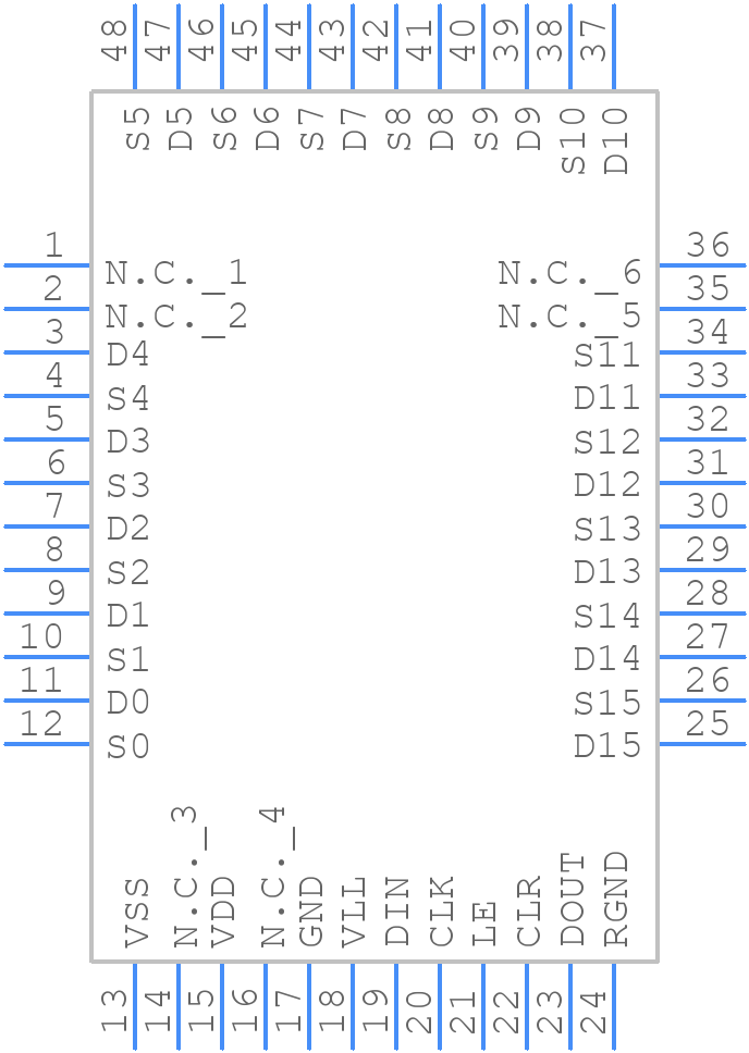 TMUX9616PTR - Texas Instruments - PCB symbol