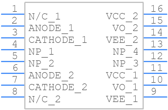HCPL-315J-500E - Avago Technologies - PCB symbol