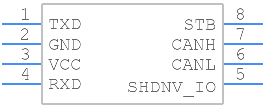 TCAN3413DR - Texas Instruments - PCB symbol