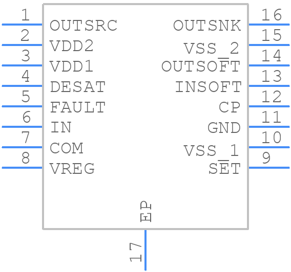 IX4352NETR - LITTELFUSE - PCB symbol