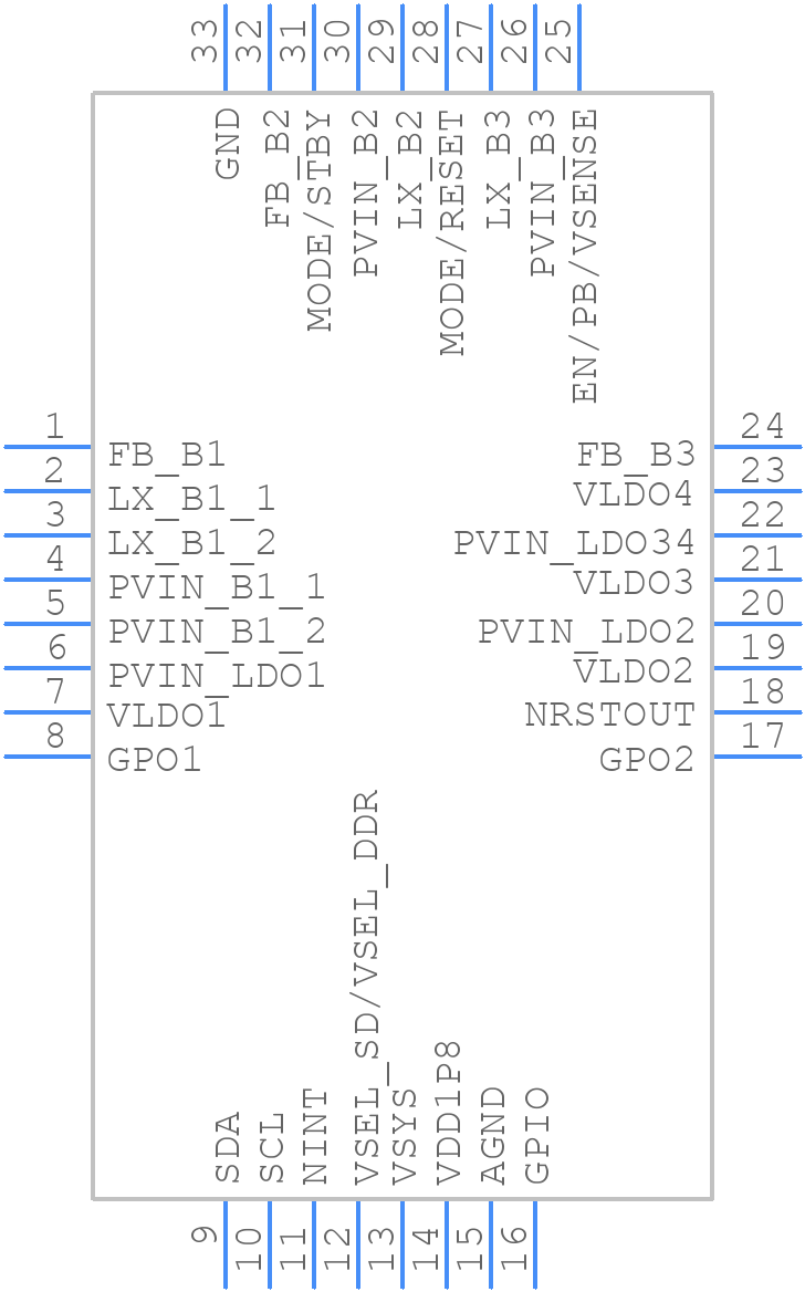 TPS6521902RSMR - Texas Instruments - PCB symbol