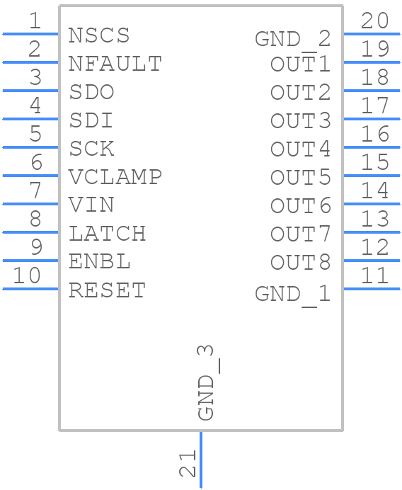 MP6606GF-P - Monolithic Power Systems (MPS) - PCB symbol